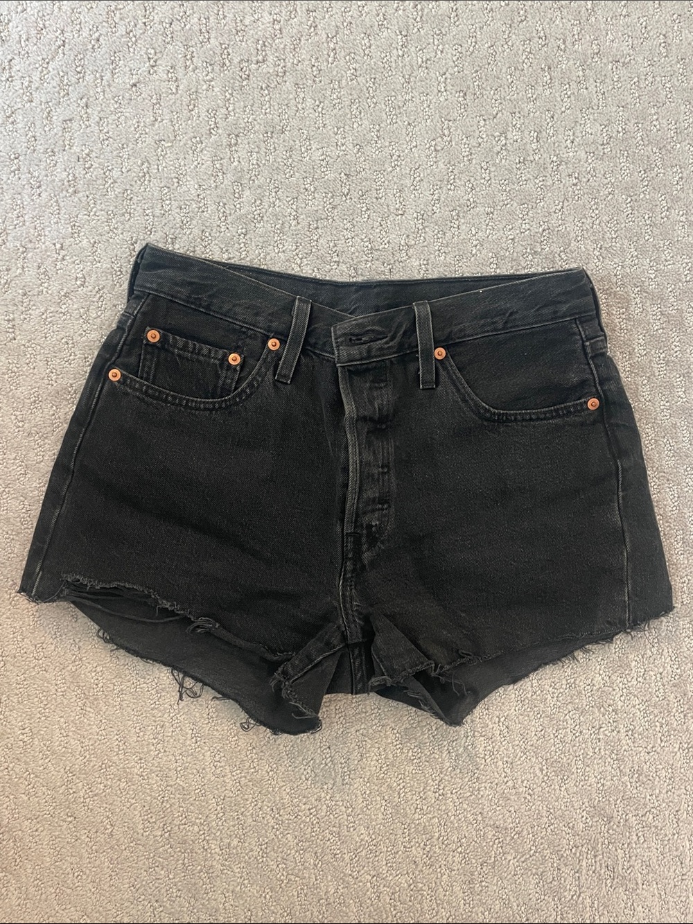 Black Levi’s 501 Shorts